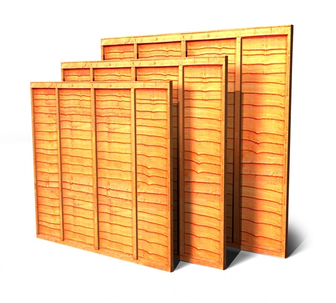 Larch-Lap Panel Fencing